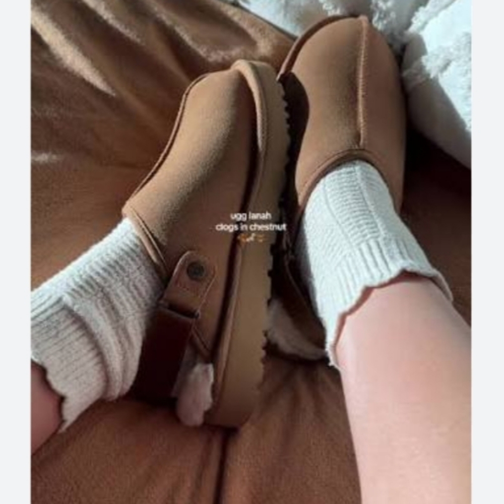 UGG Lanah Clog In Chestnut 8 NWT